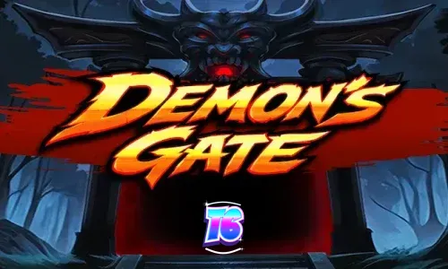 Tampilan visual slot Demon's Gate dengan atmosfer gelap dan portal mistis